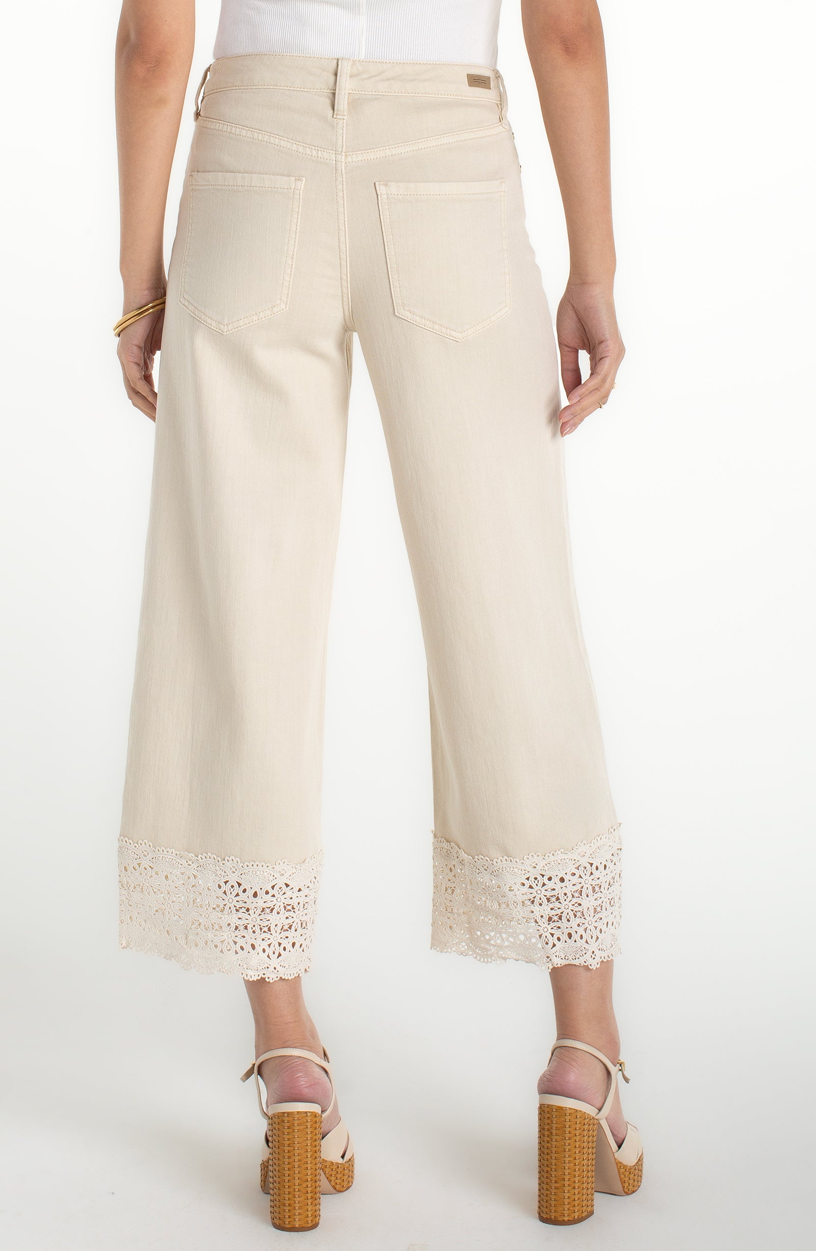Stride Wide Leg w/ Lace Trim 27" Inseam