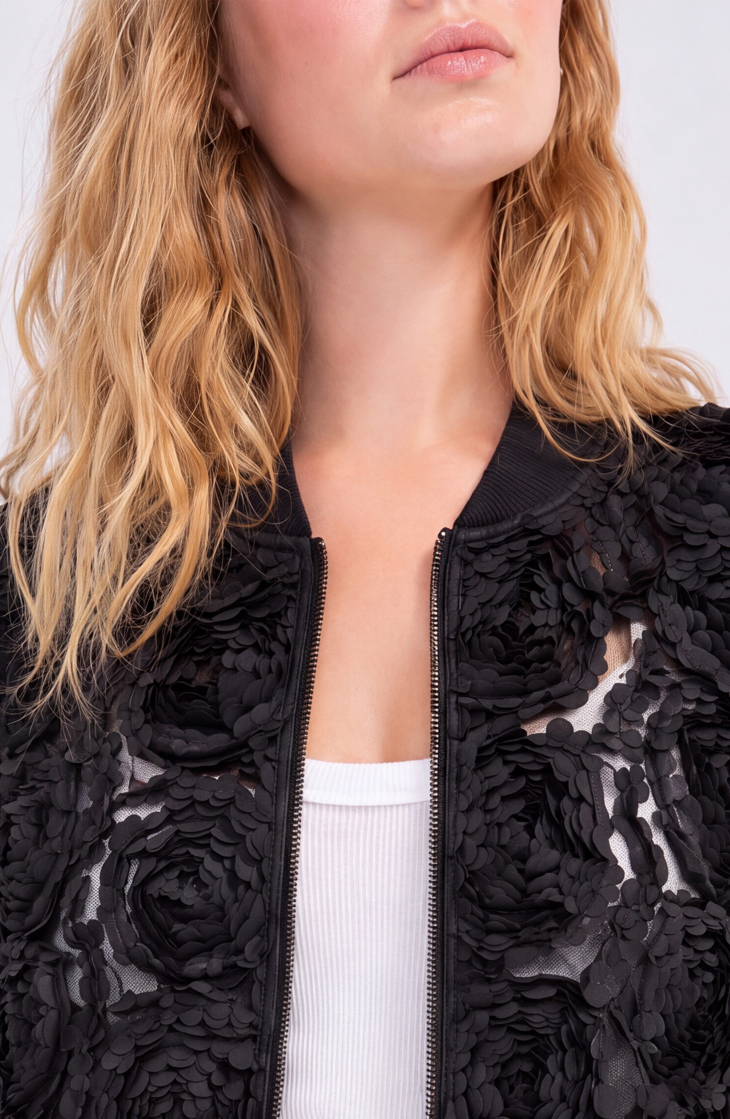 LS Full Zip Woven Bomber Jacket