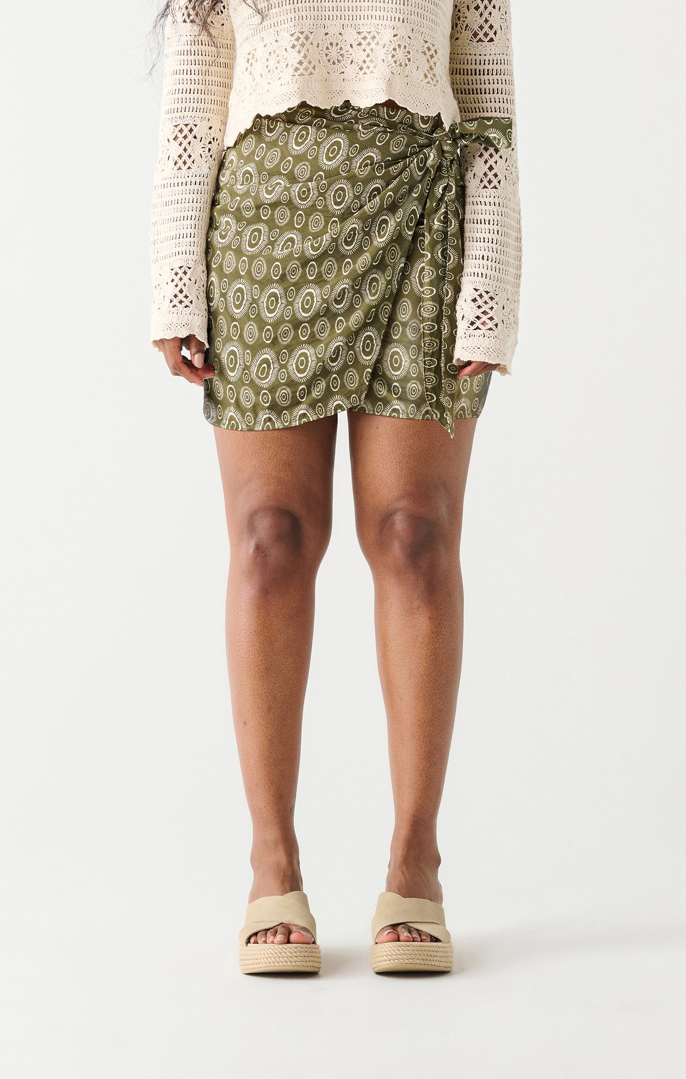 Printed Skort with Knot 2322742 D
