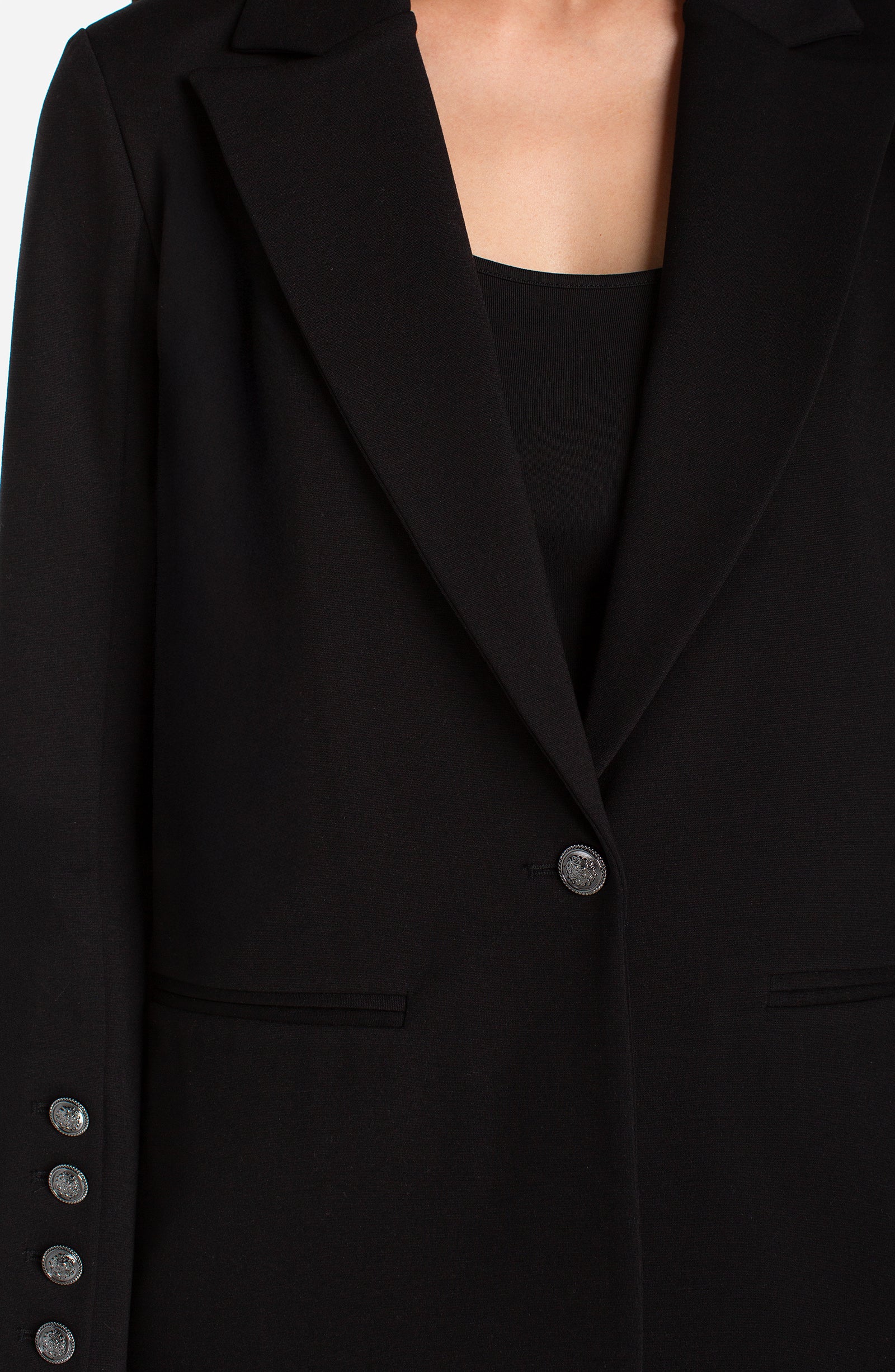 Blazer with Button Sleeve