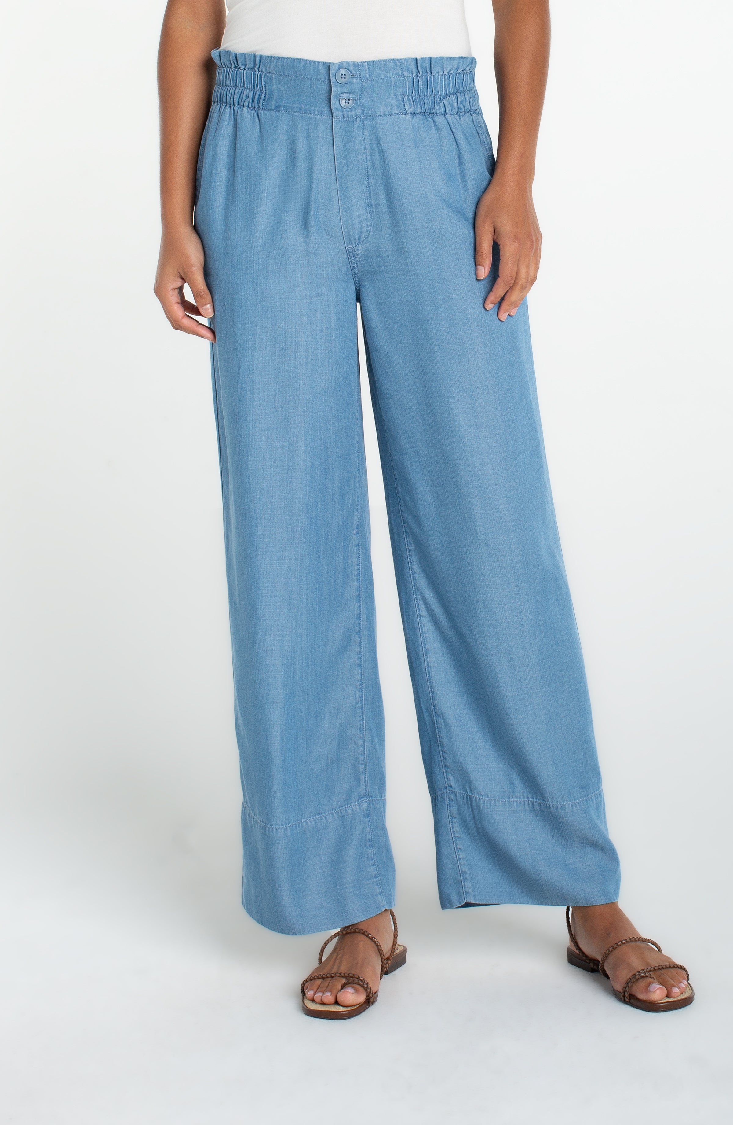 Cinch Waist Hi Rise Pull-on Pant 28" Ins