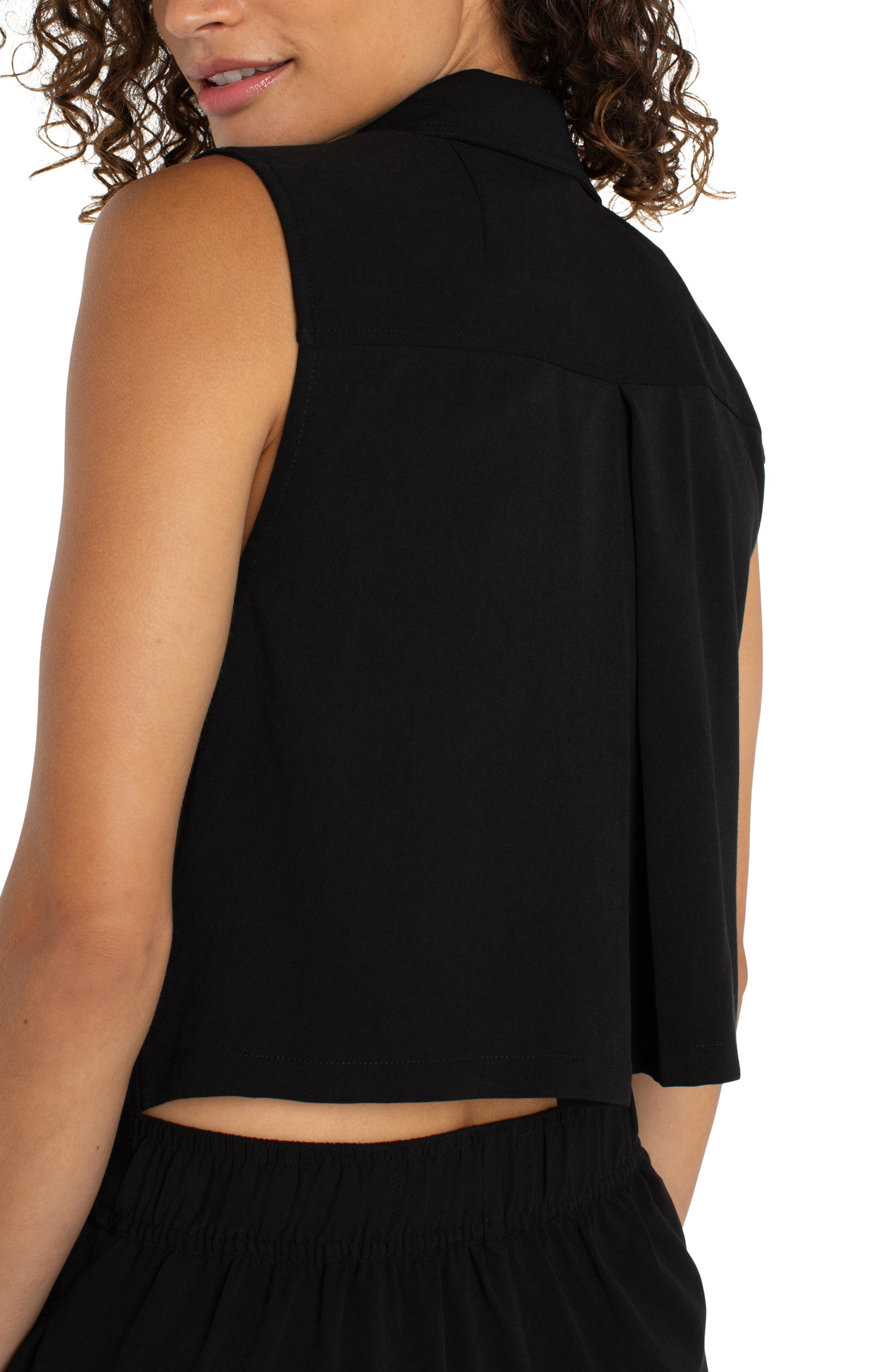 Sleeveless Wide Leg Jumpsuit 31"