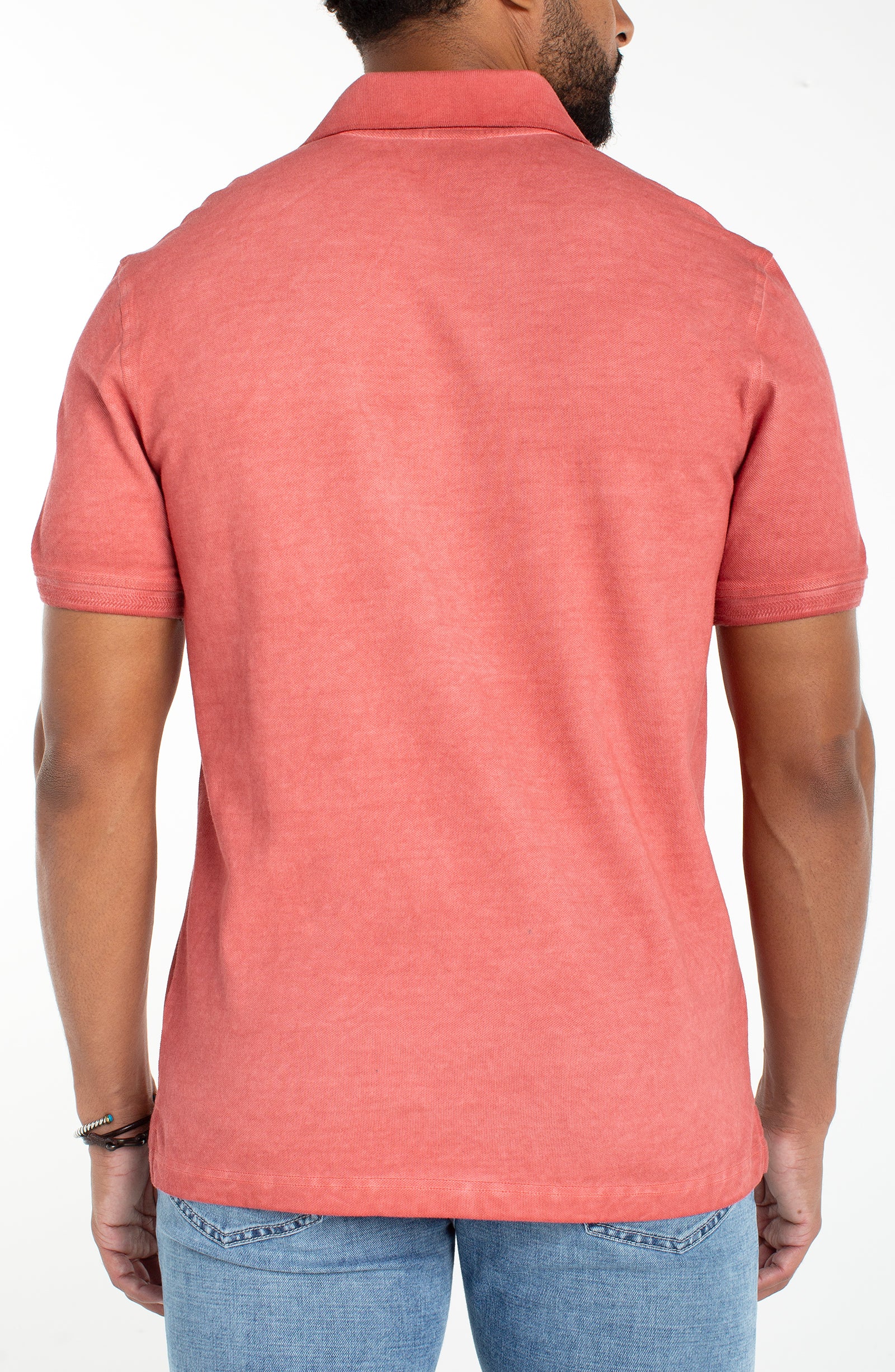 Men's s/s Novelty Rib Polo