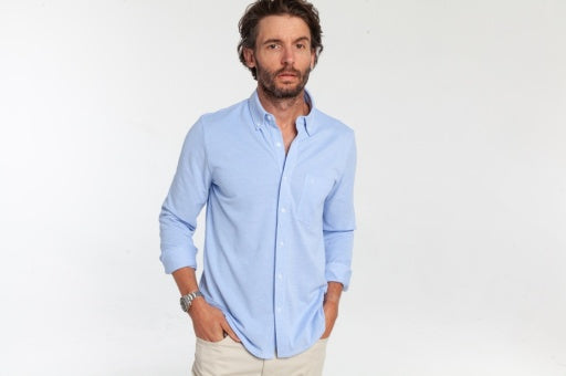 Oxford Knit Button Down
