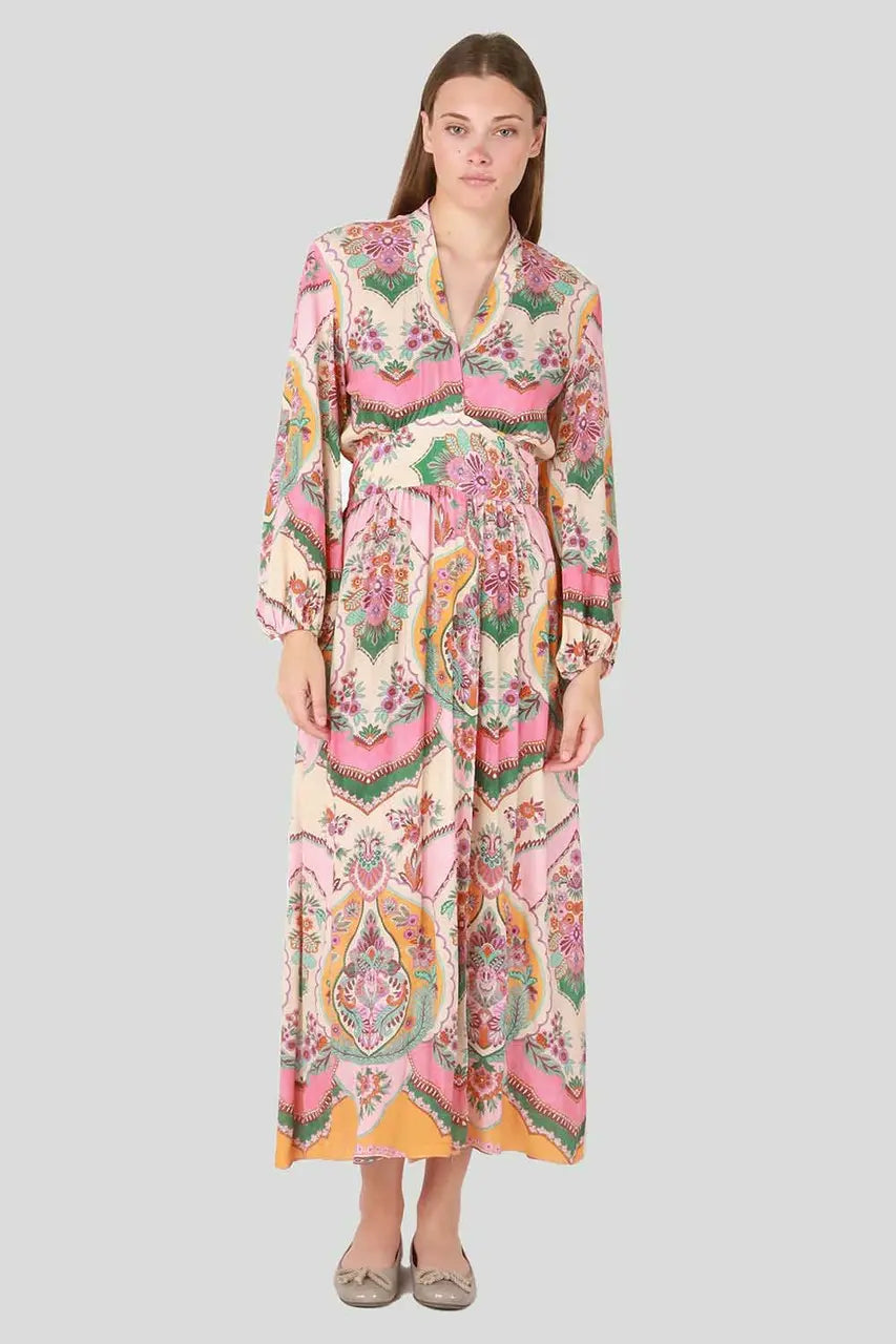 Wrap Front Kimono Dress