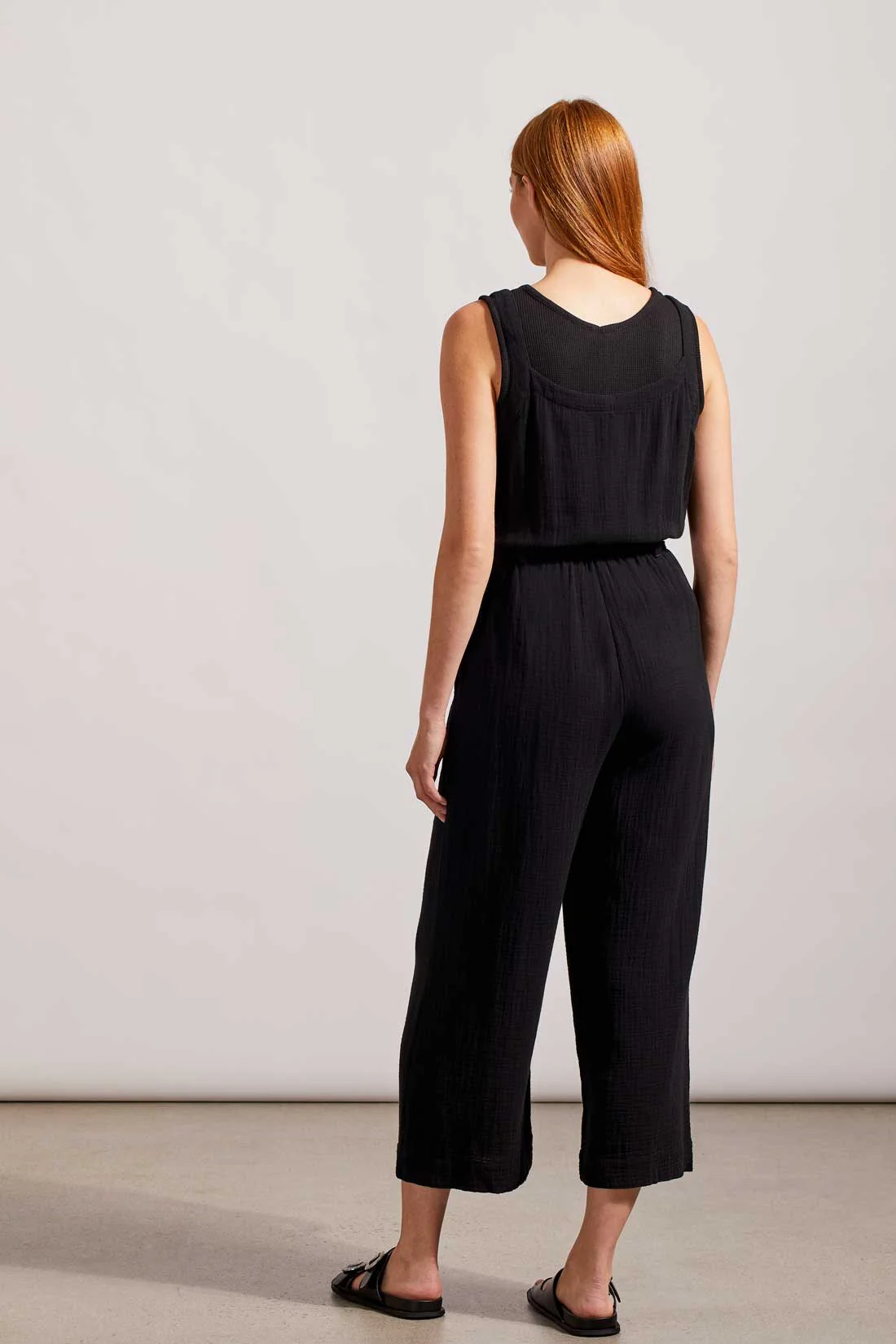 Cotton Gause Belted Jumpsuit