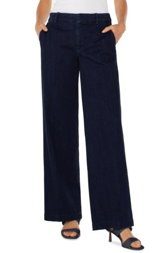 Kelsey Wide Leg Trouser W Inner Wb Trim 31ins