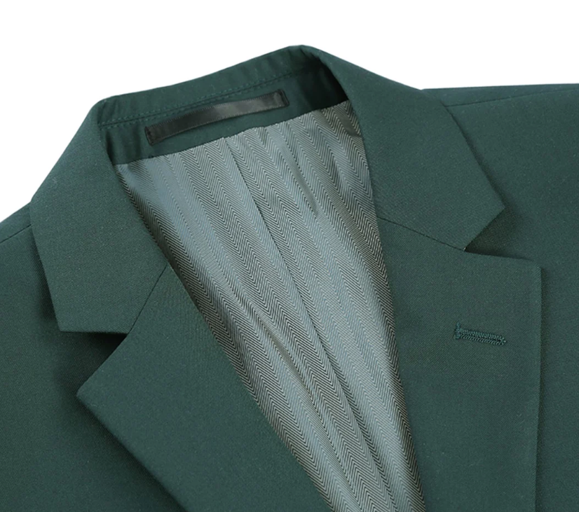 Renoir Slim Fit Suit - Green 201-9