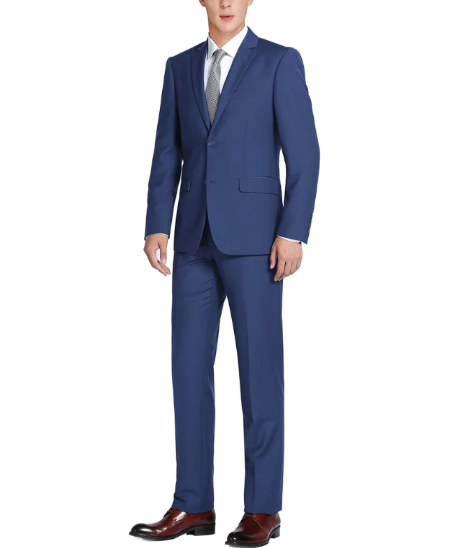 Renoir Classic Fit Suit French Blue 201-20