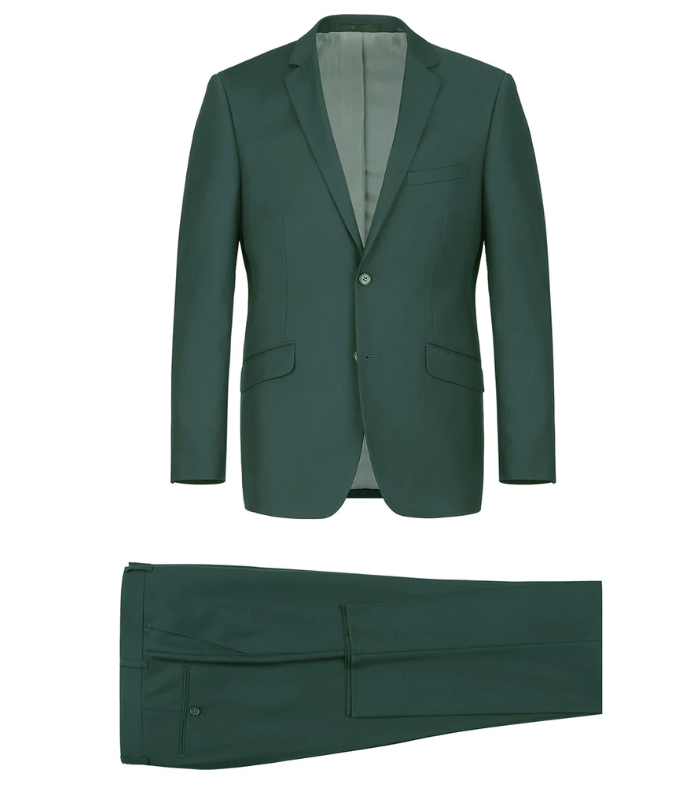 Renoir Slim Fit Suit - Green 201-9