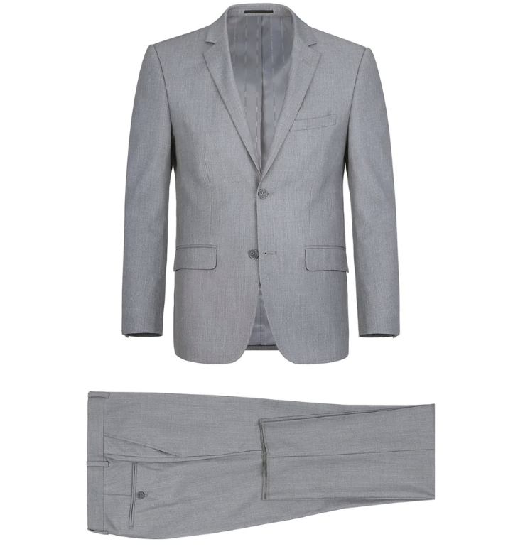 Renoir Heather Grey Classic Fit Suit 202-2C