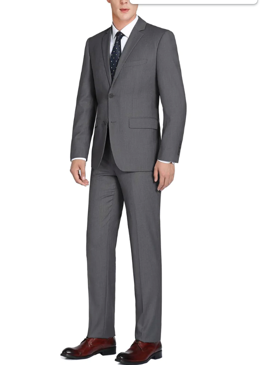 Renoir Charcoal Classic Fit Suit 202-1C